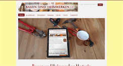 Desktop Screenshot of bauen-und-heimwerken.de