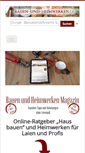 Mobile Screenshot of bauen-und-heimwerken.de
