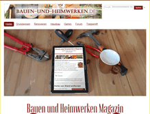 Tablet Screenshot of bauen-und-heimwerken.de